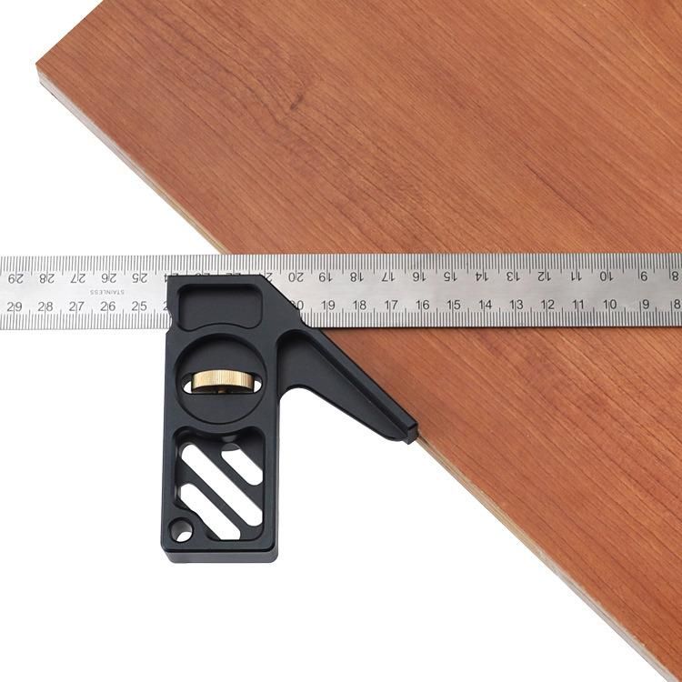 Active Angle Ruler 45 Degrees 90 Degree Limiter Aluminum Alloy Stainless Steel Right Angle Ruler Multi-Functional Ruler Woodworking DIY