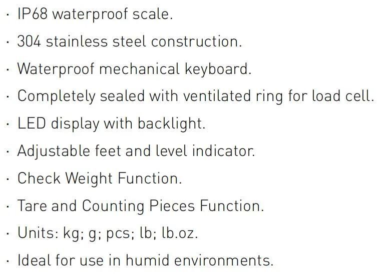Water Proof Digital Weighing Computing Platform Scale
