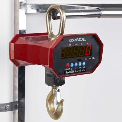 1 Ton 3 Ton 5 Ton 10 Ton Digital Hanging Hook Weighing Crane Scale