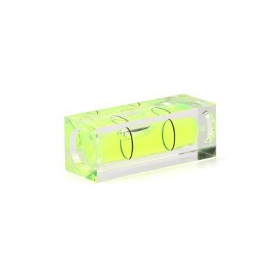 High Accuracy Cuboid PMMA Mini Spirit Level Bubble for Measuring Tool