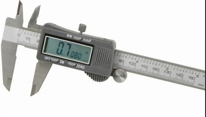 with SAE and Metric Fractional Readings 6 in. Digital Caliper