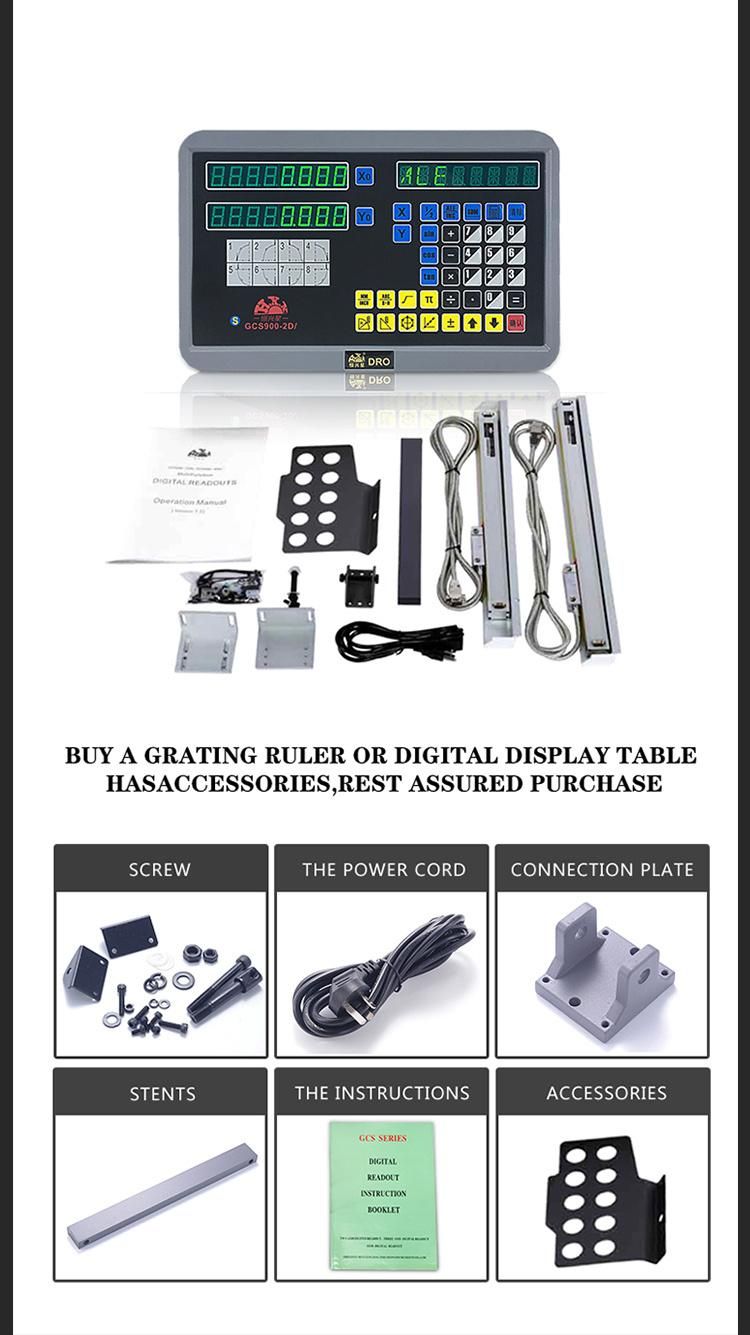 Hxx Measure Length 5um High Resolution 2 Axis Dro Gcs900-2D