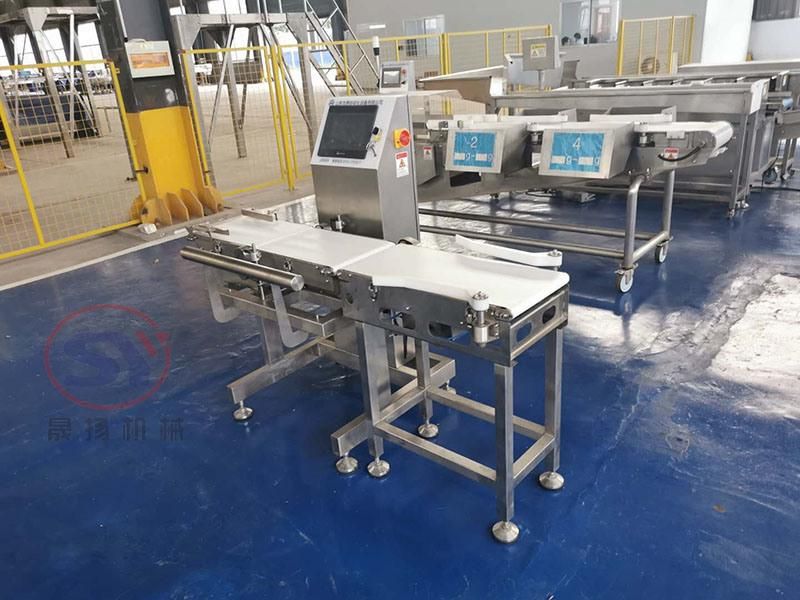 High Speed Checkweigher with Metal Detector for Seafood Detecting
