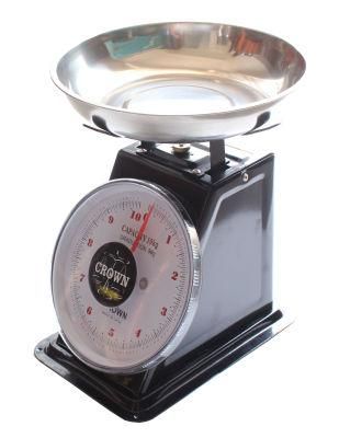 Mechanical Dial Spring Balance Scale with Stainless Steel Pan