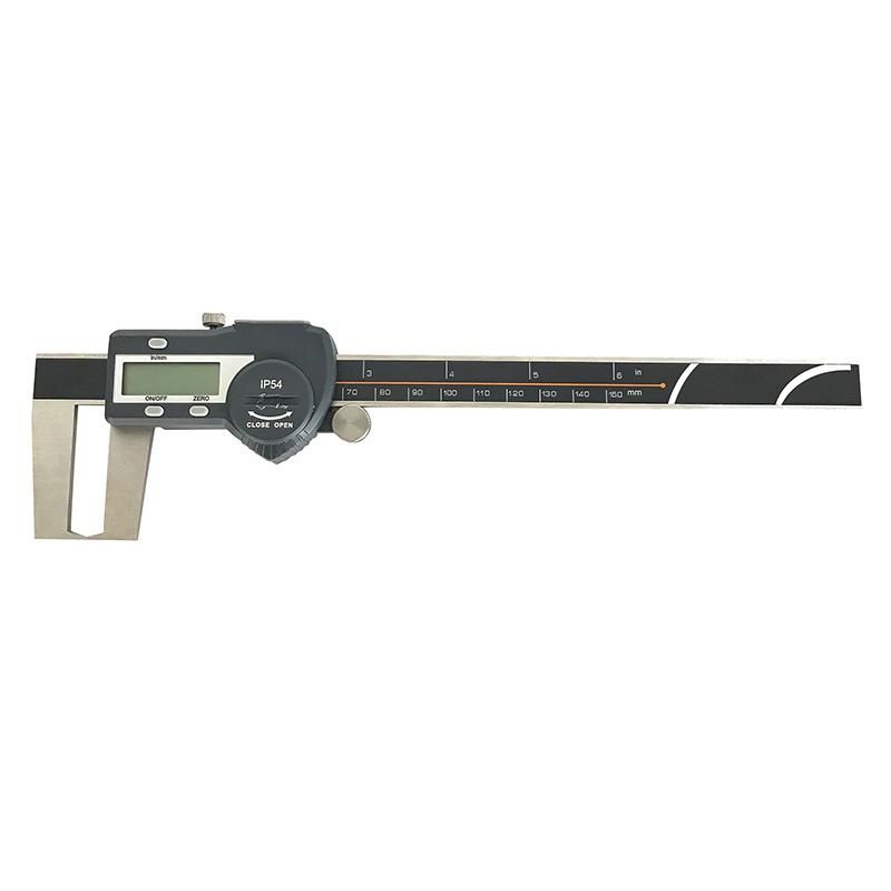 150mm Outside Groove Digital Caliper with Flat Point