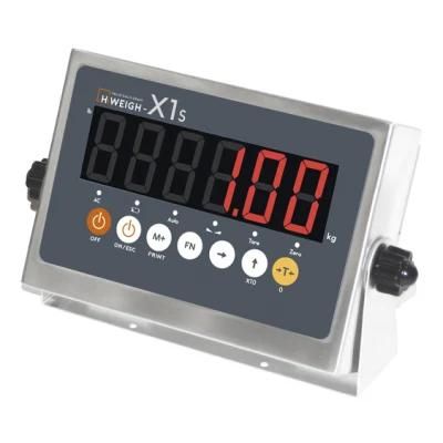 X1s Stainless Steel Weighing Indicator with LED Display