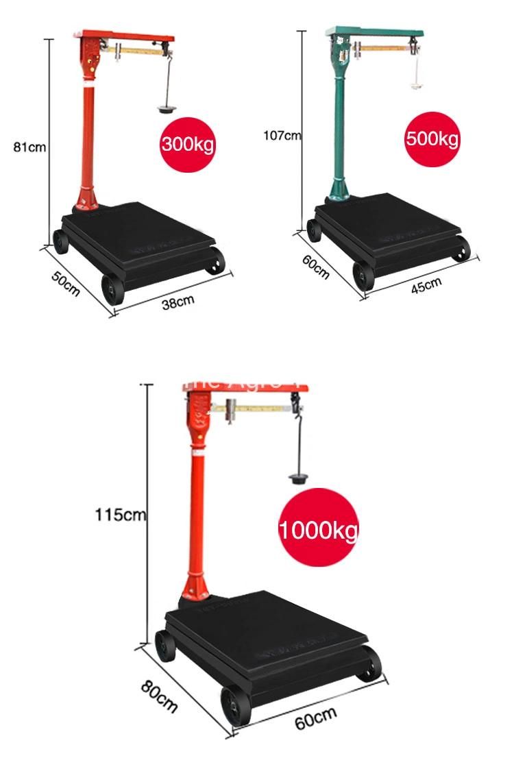 Tgt Series 100kg-2000kg Agriculture Mechanical Platform Weighing Bench Scales