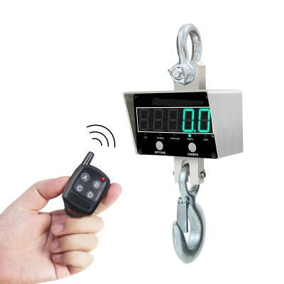 Carbon Steel Shell Wireless Digital Hanging Scale Electronic Crane Scale with LED Display