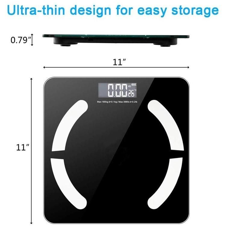 2021 Hot Selling The High Quality Bluetooth 7 in 1 Smart BMI Intelligent Body Fat Scale