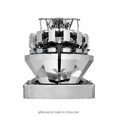16 Head Multihead Weigher for Dumplings with High Speed Hoppers