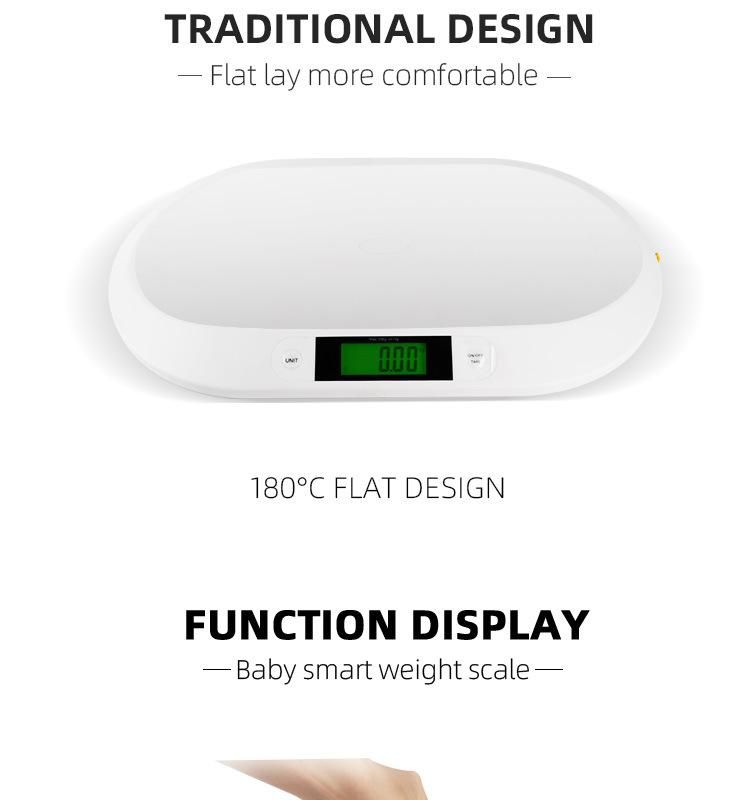 Smart Weigh Comfort Baby Scale 20kg Weight Capacity for Infants, Toddlers, and Babies