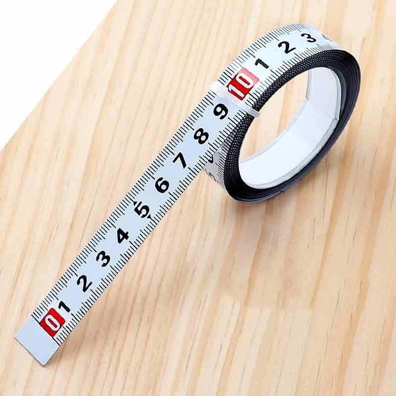 Widen 16mm Sticky Scale Steel Ruler 1-5m Ruler with Glue Scale Tape Measure Self-Adhesive Ruler Ruler Flat Ruler