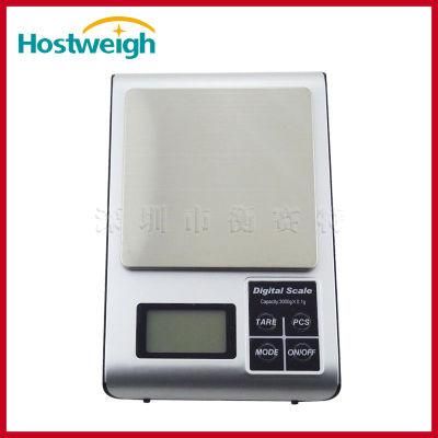 Hostweigh 5kw 3000g X 0.1g Digital Pocket Scale for Jewelry/Gold/Weed with Cover