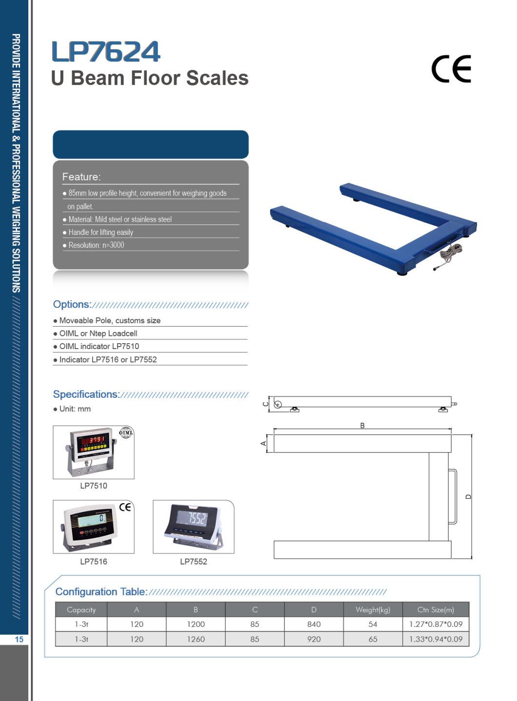 Locosc Best Selling Digital Weighing Industrial Beam U Floor Scale