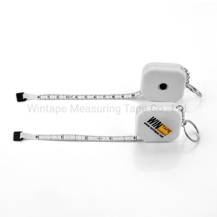 Pocket Soft Retractable Cute Mini Promotional Square Measuring Tape