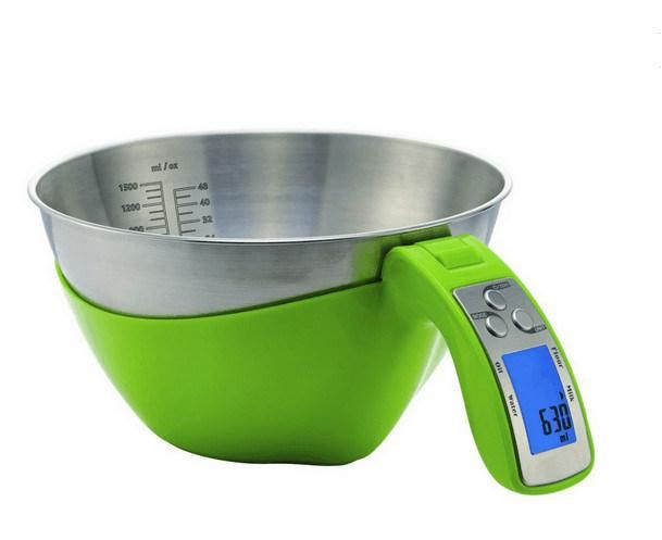 Factory Direct Price Digital Household Kitchen Scale with Bowl