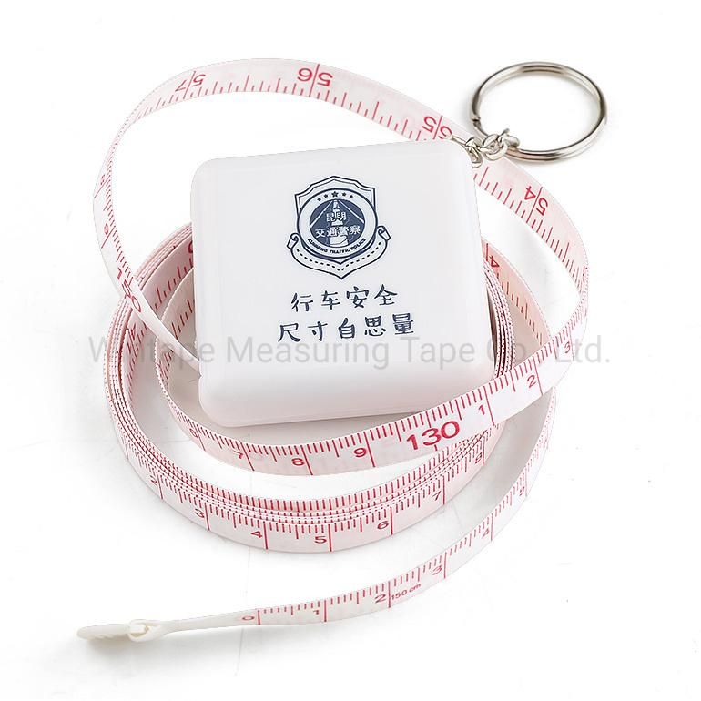 Square Mini Sewing Tailor Body Custom Fiberglass Measuring Tape