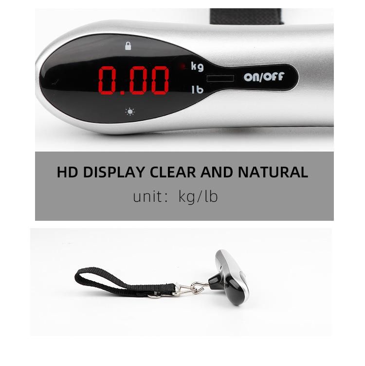 High Quality UV Coating Electronic Travel Gift Luggage Scale with LED