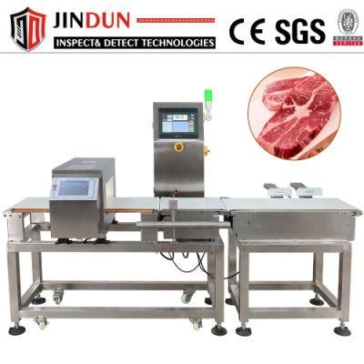 Belt Conveyor LED Indicator Metal Detector and Chcekweigher Combo Machine