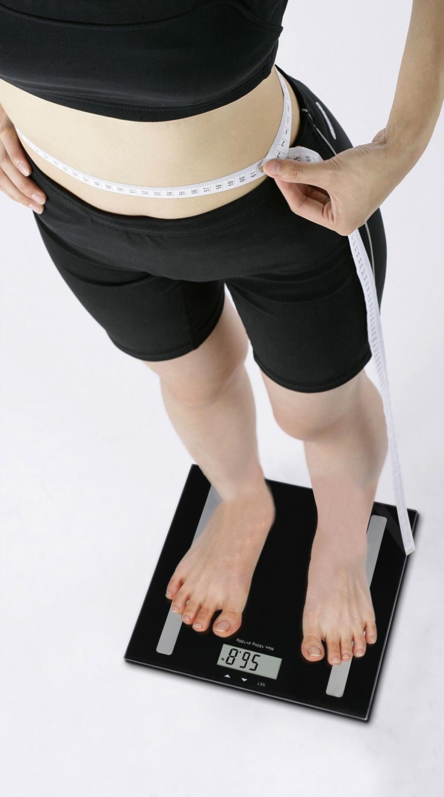 Digital Body Fat Scale, Smart Scale for Body Weight with LCD Display