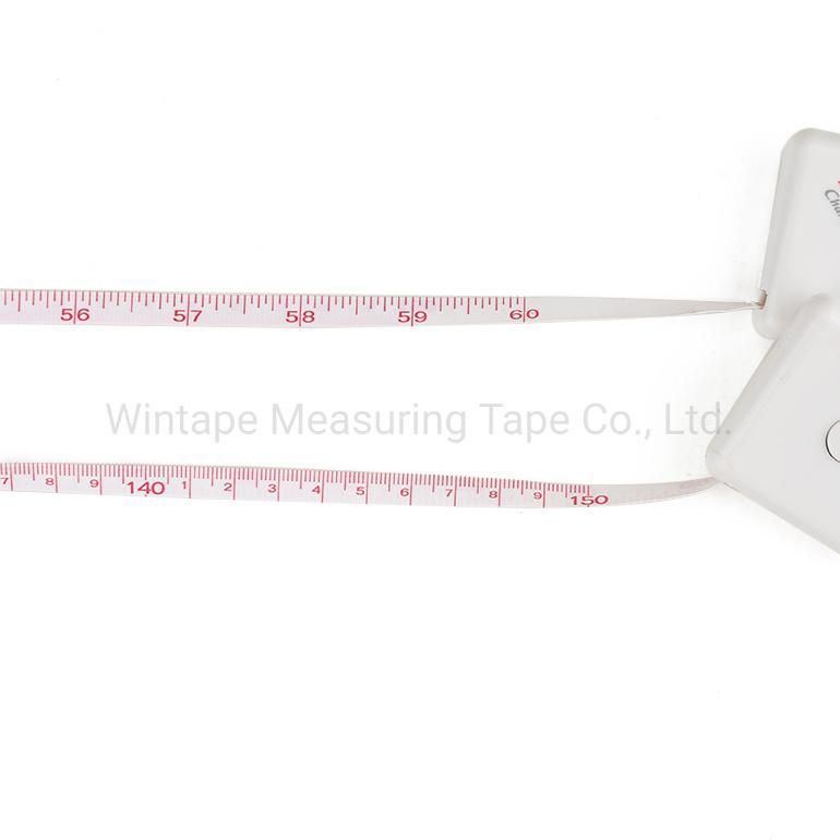 1.5m Plastic Mini Square Retractable Measuring Tape
