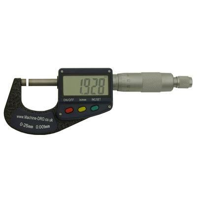 0-25mm (0-1 Inch) External/Outside Digital Micrometer with Large Display