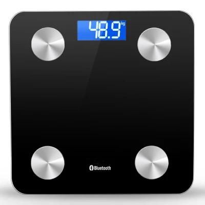 Smart 180kg Measuring Function Personal Bathroom Digital Bluetooth Body Fat Scale with Backlight