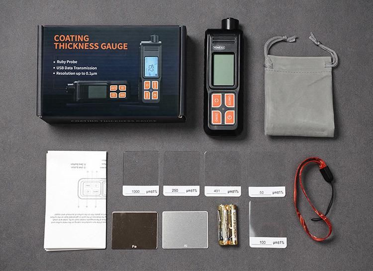 Ec-370 Multilingual Car Paint Detection Galvanizing Coating Thickness Gauge