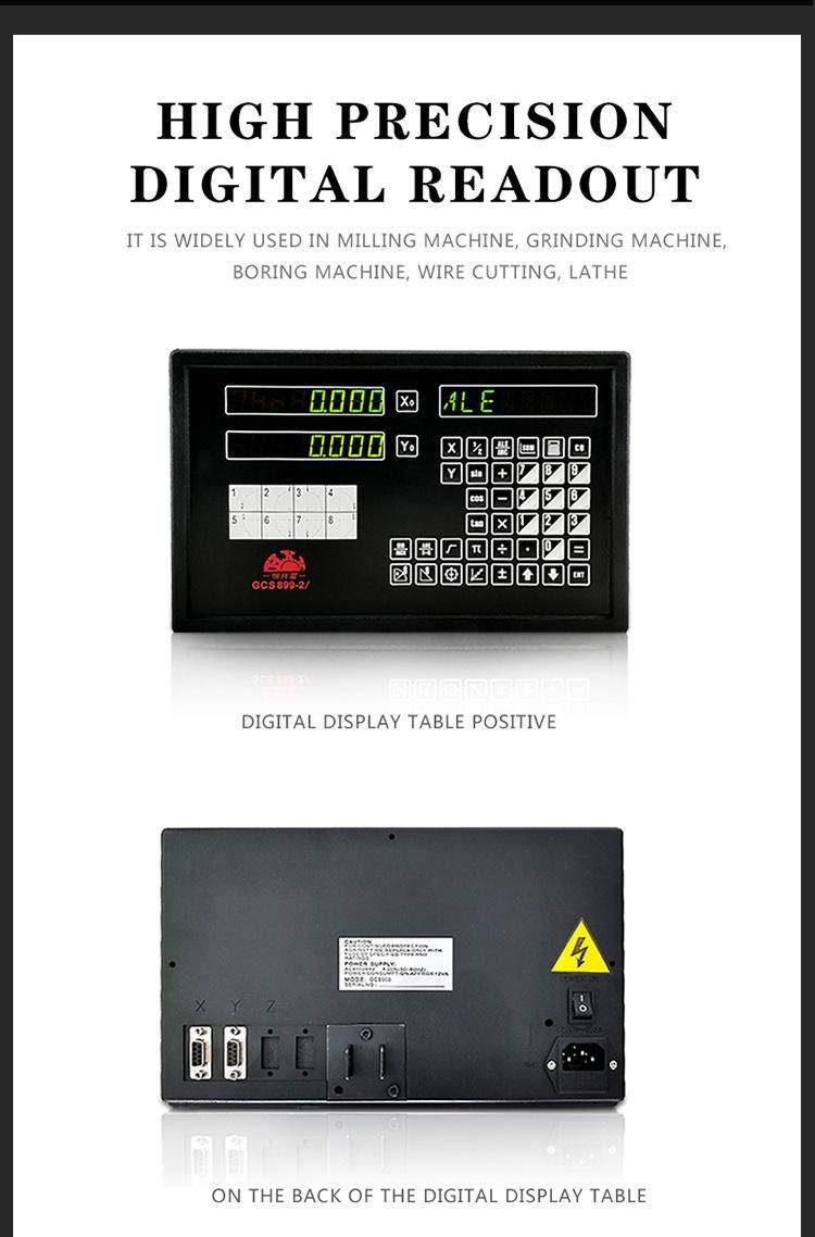 2 Axes LCD Dro Digital Readout for Lathe and Milling Machine