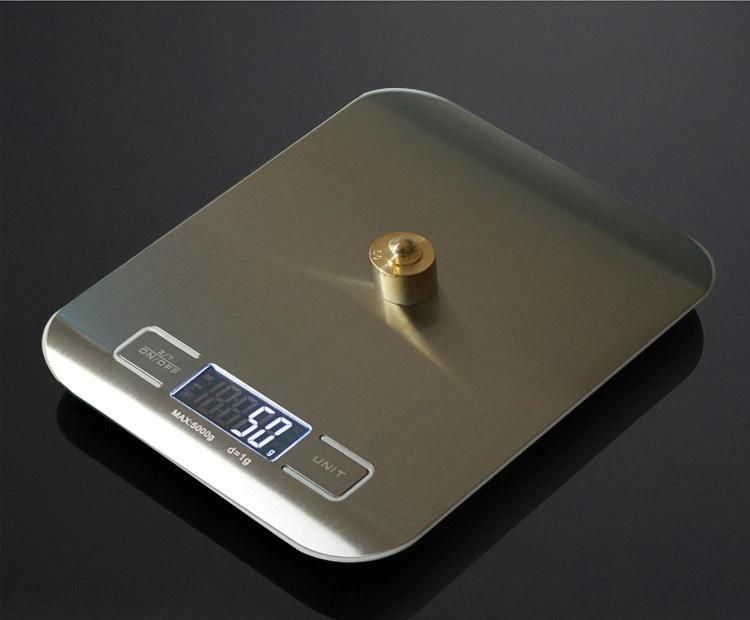 Stainless Steel Kitchen Scales 5kgs/1g 3kgs/1g PT-238