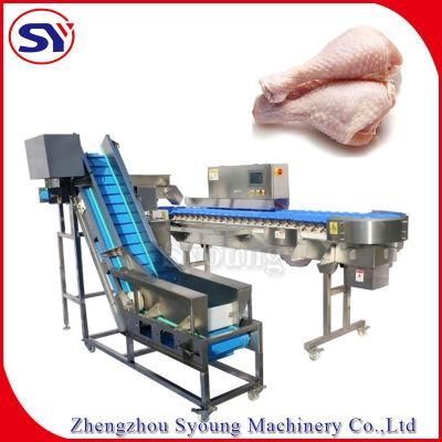 Factory Supply Online Weight Sorter Checkweigher Machine for Frozen Chicken Legs Wings