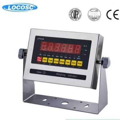 OIML Stainless Steel Digital Scale Indicator with Counting and Check Weighing Functions