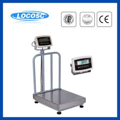 Lp7611 300kg 500kg 1000kg Heavy Duty Portable Bench Scale with Handle and Wheels