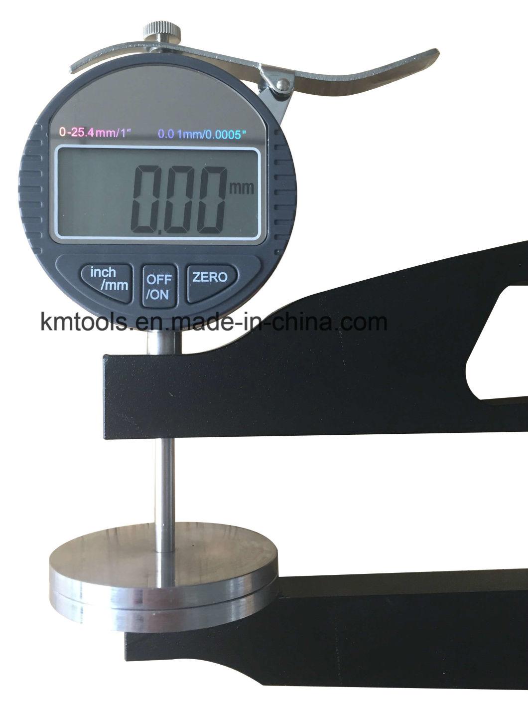 0-25.4mm/0-1′′ Digital Thickness Gauge with 300mm Measuring Depth and 50mm Measuring Diameter
