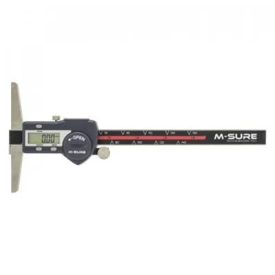 M-Sure Ms-540-150 Digital Depth Gauge with Hook 0-150mm (0-6 inch) Ms-540 Series