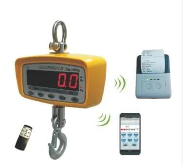 Heavy Duty Bluetooth Digital Crane Scales Can Connect to Mobile Phone, Printer and Computer 0.05t-1.5t (OCS-SFB)