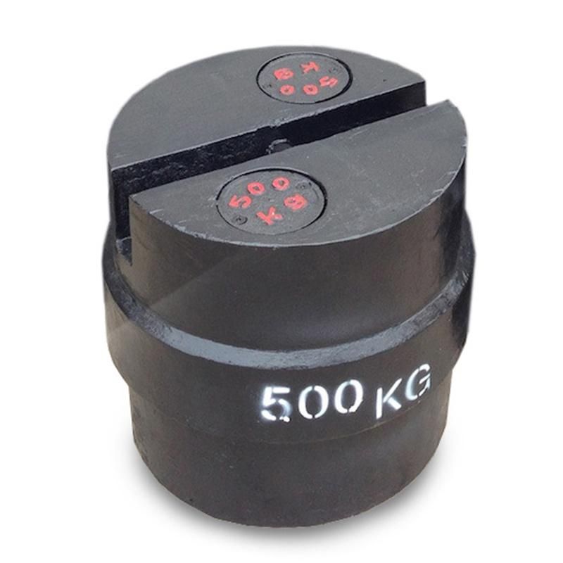 Robust Heavy Capacity M1 500kg 1000lb Cast Iron Weighbridge Weights