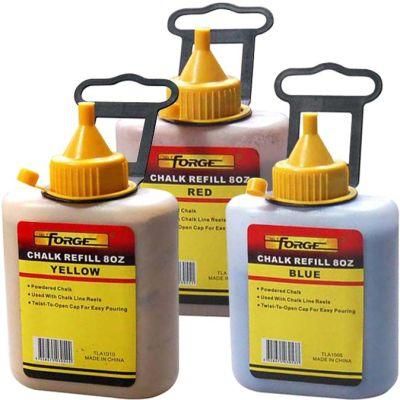 Chalk Line Reel Blue / Yellow / Red Powder Ink Chalk Refills