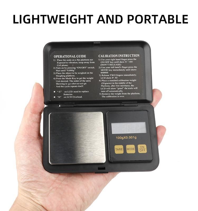 High Quality Digital LCD Display Pocket Weighing Scale 100g