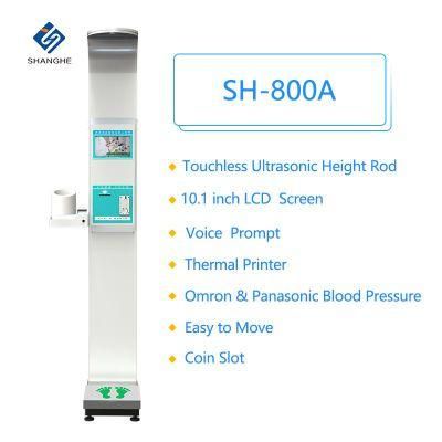 Ultrasonic Height and Weight Machine with Blood Pressure Sh-800A