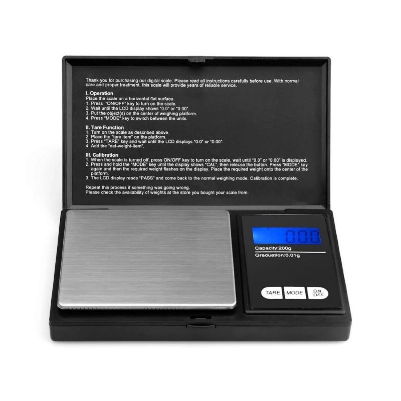 200g 0.01g Portable Electronic Weighing Scale