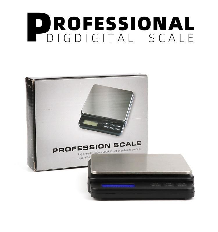 Dual Range 1000g/0.01g 2000g/0.1g Precision Electronic Pocket Jewelry Scale Diamond