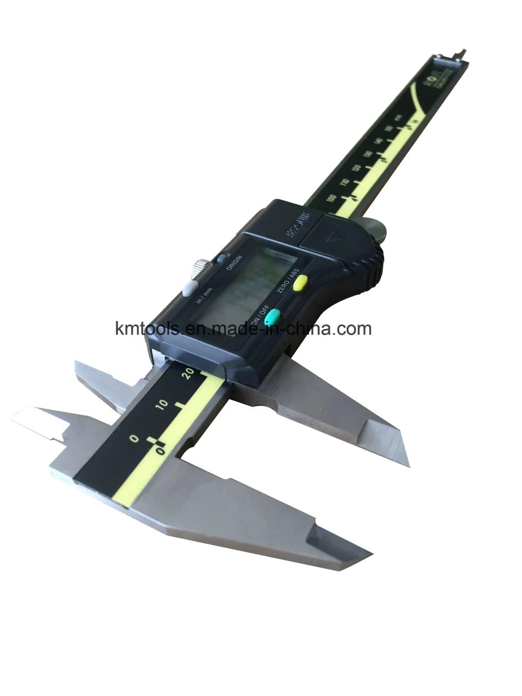 Factory Supply 0-150mm/0-6′′ Stainless Steel Main Scale Digital Vernier Caliper