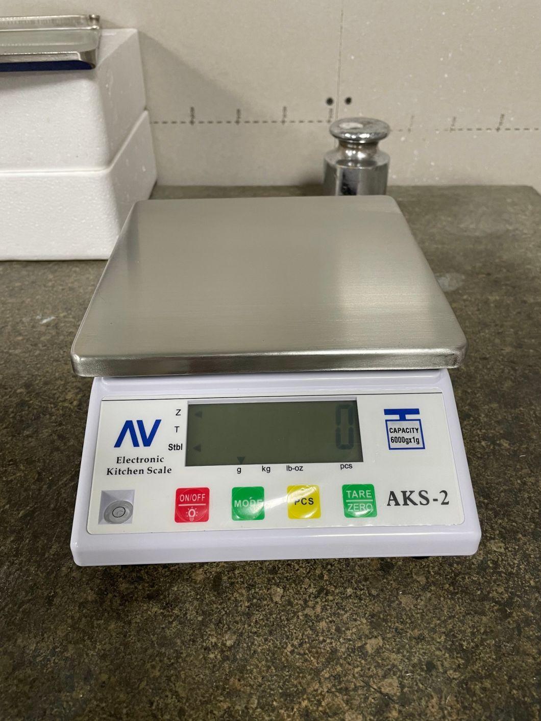 Digital Kitchen Scale with Stainless Platter LCD Screen
