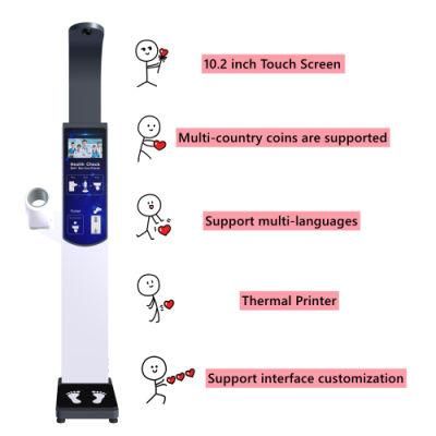Digital Coin Operated Blood Pressure Height and Weight Scale Digital Weight Machine Checker
