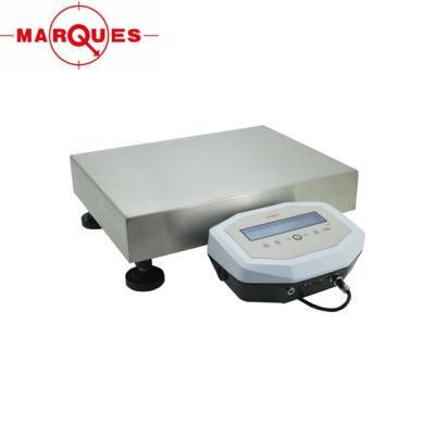 IP65 Stainless Steel Waterproof Electronic Weighing Platform Scale with RS232 Port LCD Display 60kg
