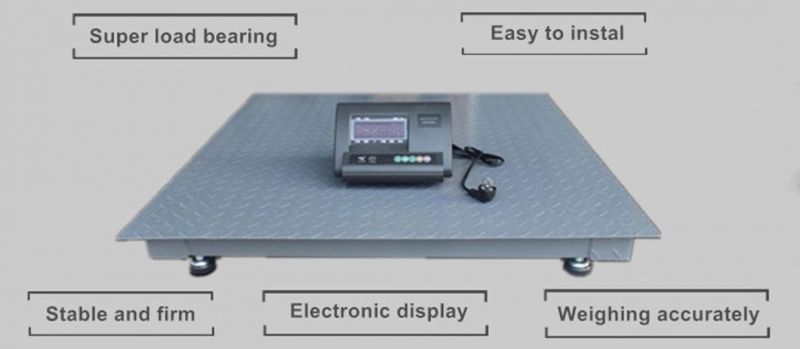 Custom Digital Medium Ground Electronic Industry Scales for Scaleplatform Weight Weighing Cap 3000kg Floor Scale with Ramp