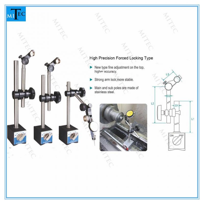 High Precision Mechanical Forced Locking Type Magnetic Base Indicator Stand