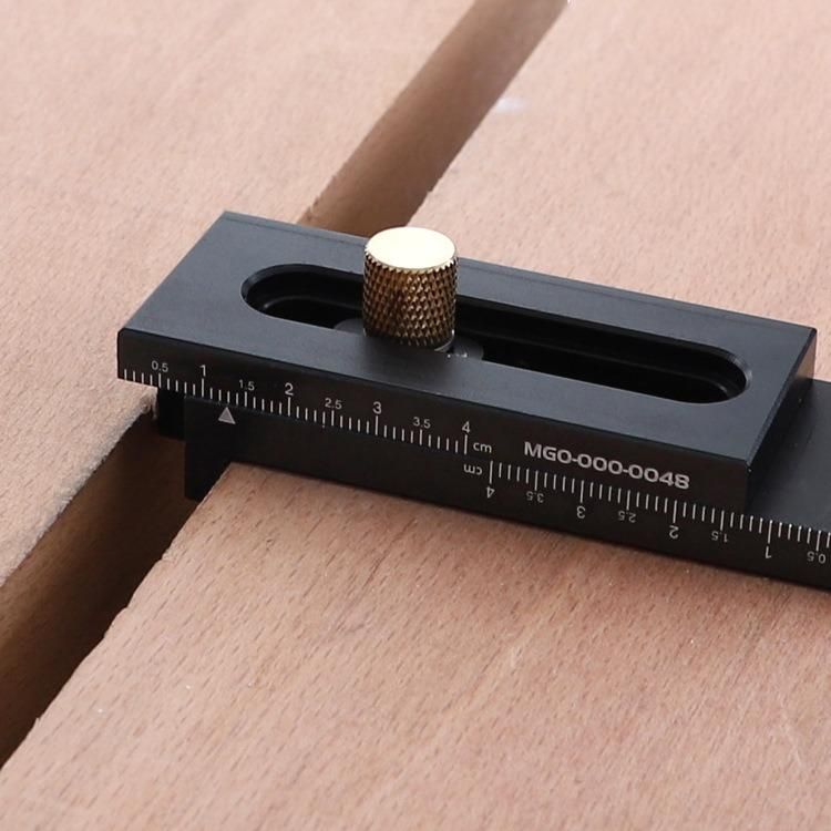 Small Aluminum Alloy Wood Tenon Saw Gap Adjuster Saw Gauge Feeler Gauge Gap Gauge Woodworking Saw Table Gap Measurement Tool