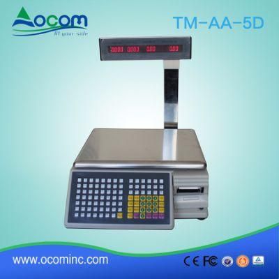 WiFi +Serial Interface Barcode Sticker Label Printing Weighing Scales